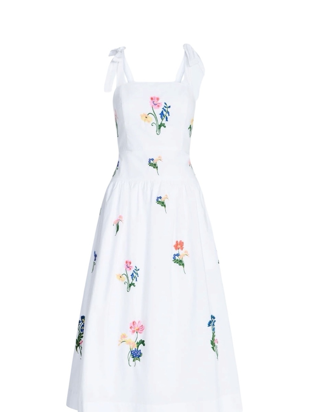 Embroidered Sleeveless Cotton Maxi Dress for Women from Free Assembly